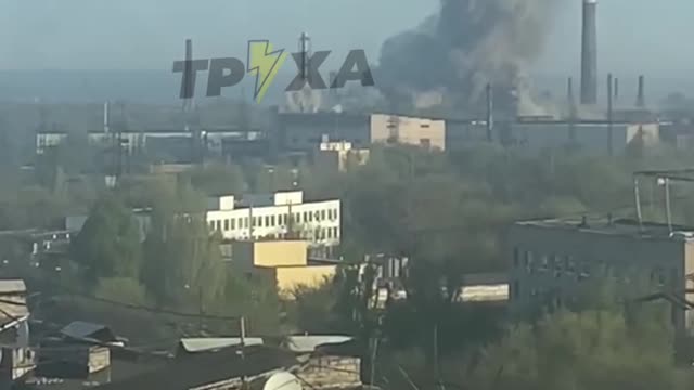 Ukraine War - Another video with a rocket strike in Zaporozhye