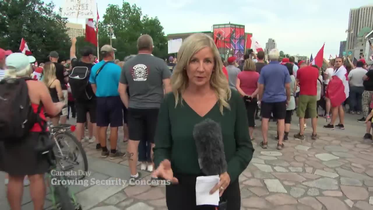 Security tight in Ottawa as protesters arrive for Canada Day