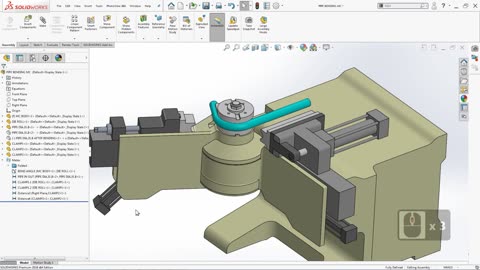 solidwork die forming 3