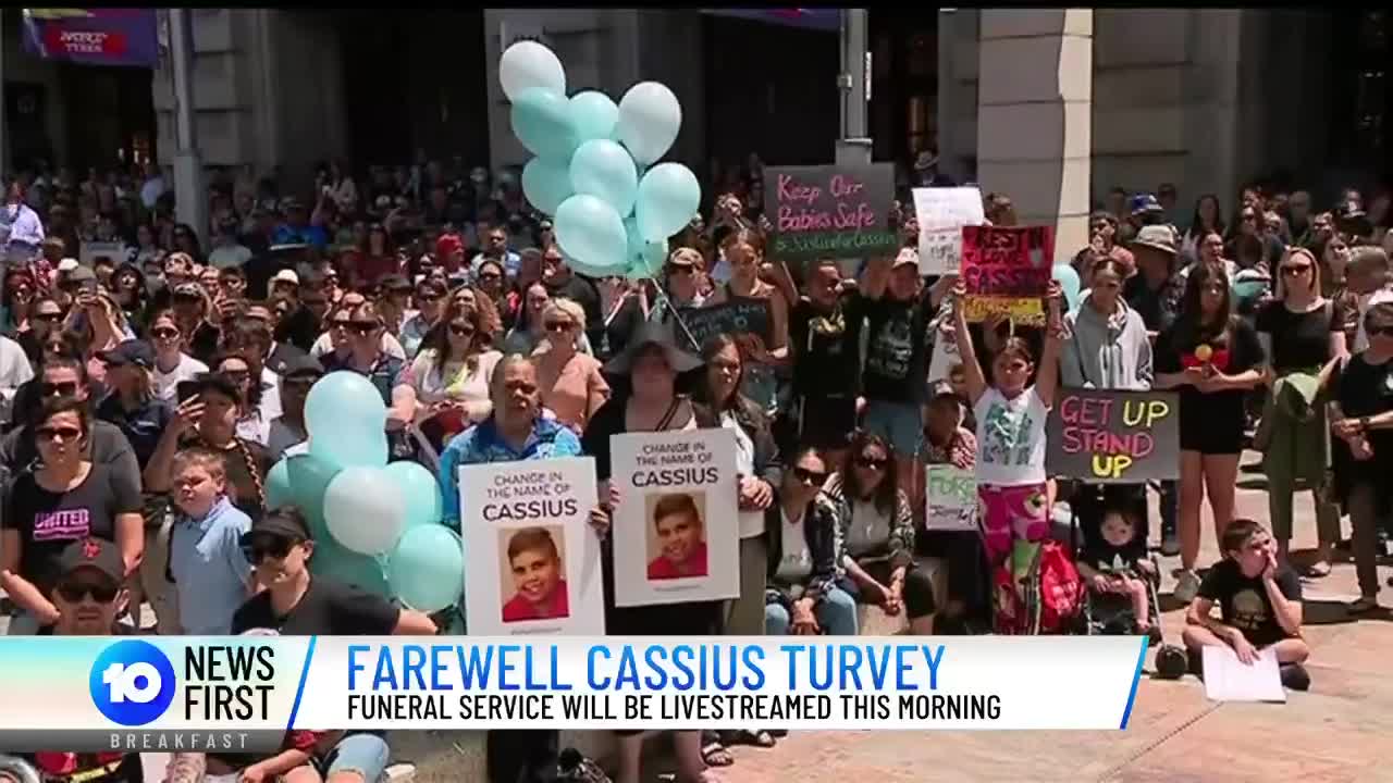 Cassius Turvey Laid To Rest Today 10 News First