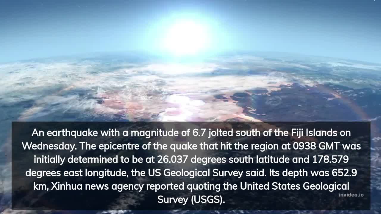 6.7 magnitude quake hits off Fiji Islands