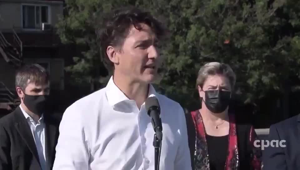 Justin Trudeau speaks about getting hit with rocks