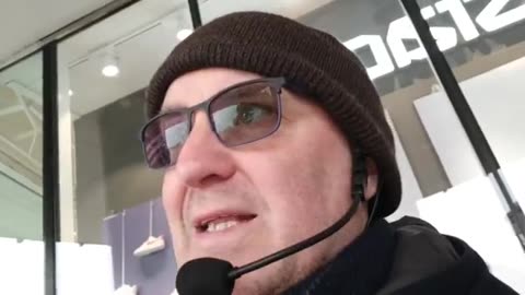 På stan med budskapet om Jesus, att Han är Herren. Örebro 17 Mars 2022