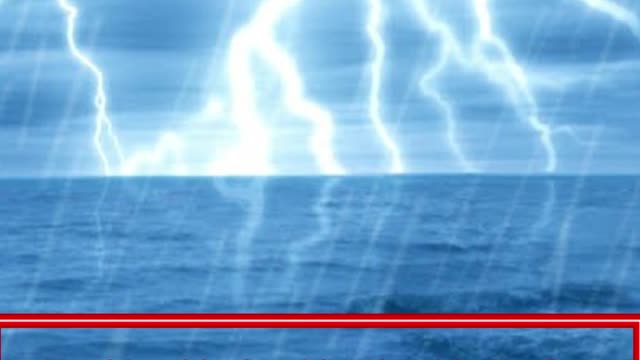 Thunderstorm at Sea with Heavy Rain | Sounds for Sleeping & Relaxation. #short