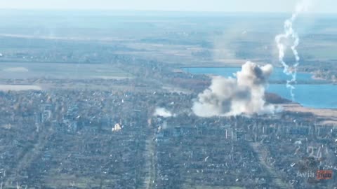 Pair of SU-25 Working Over Marinka