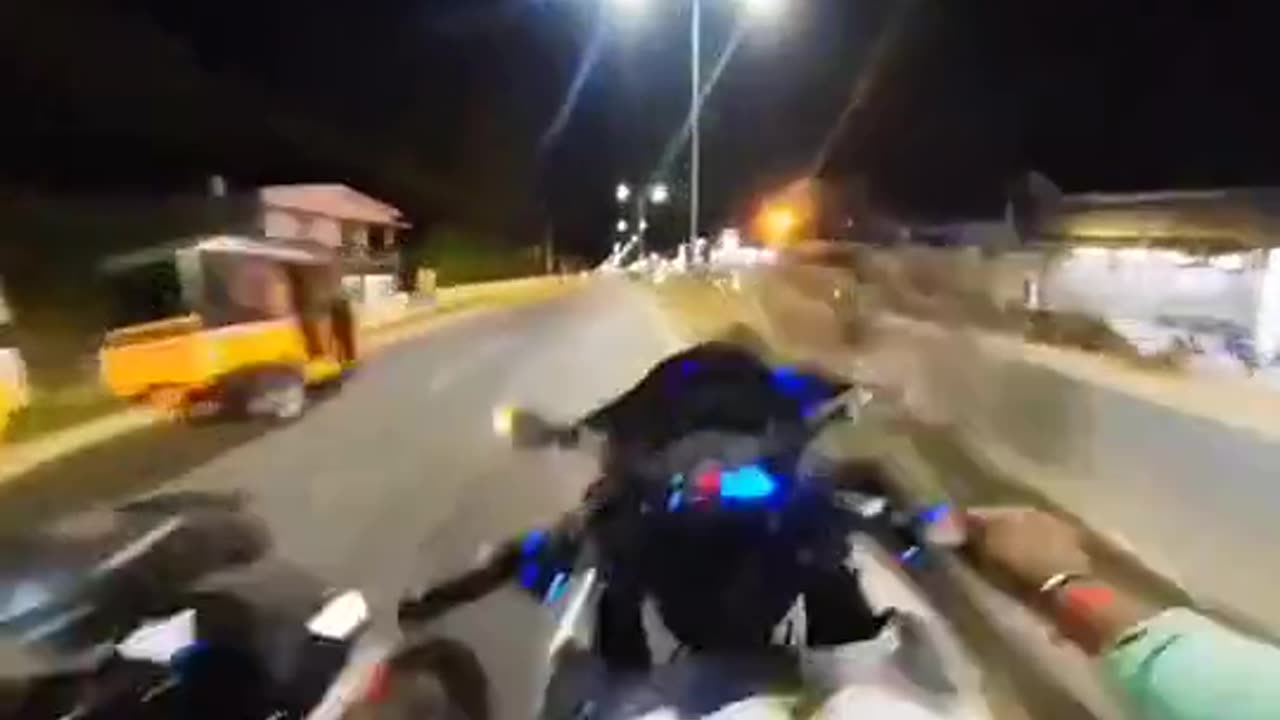 Bike ride in night