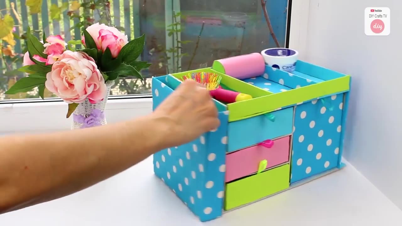 3 AWESOME DIY ORGANIZER IDEAS OUT OF CARDBOX YOU HAVE TO TRY Part 1