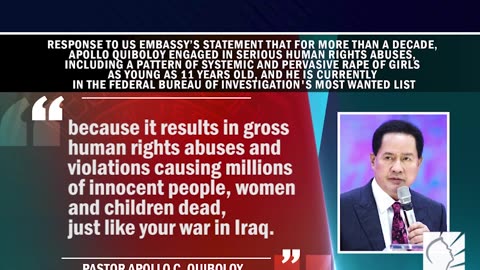 Pastor ACQ, sinagot ang pahayag ng US Embassy spox vs. sa kanya