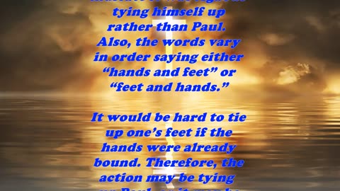 The Book of Acts 21:11 - Daily Bible Verse Commentary