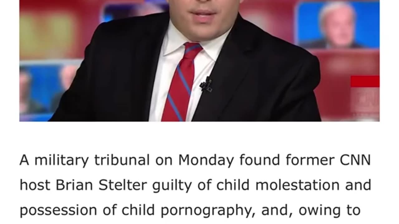 BRIAN STELTER FORMER CNN HOST HAS BEEN CONVICTED