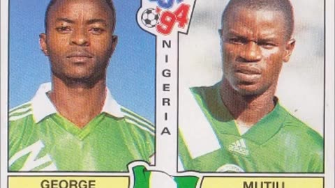 PANINI STICKERS WORLD CUP 1994 NIGERIA TEAM