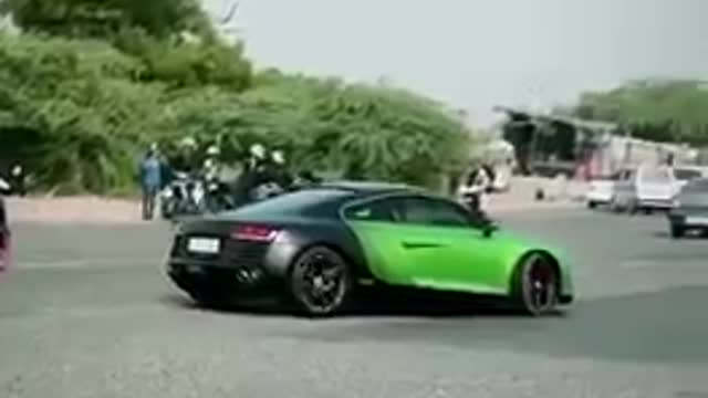 Audi R8 on the street