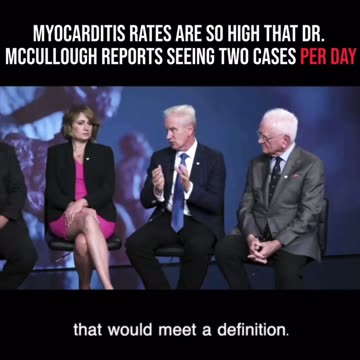 Myocarditis risk from shot discussed by Dr Peter McCullough