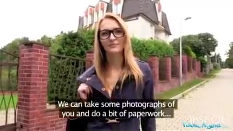 public Agent no shy girl #czech #shygirl Czech model 
