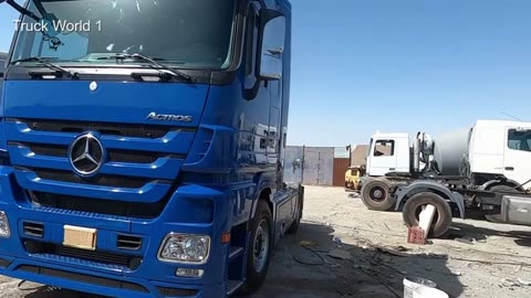 Full video of Mercedes truck accident cabin and chassis repairs and restoration