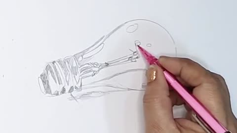 How to draw bulb #realisticdrawing #shorts #inspired by Noorjahanartist