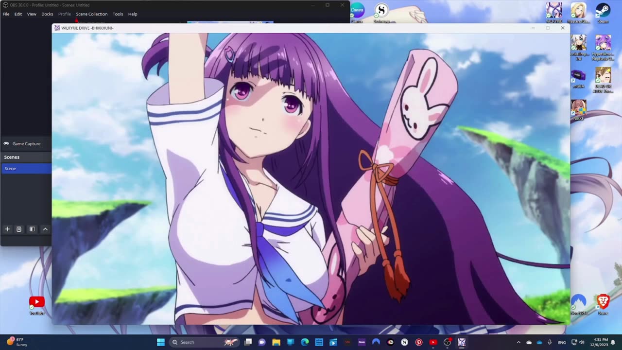 OBS Studio Test - Valkyrie Drive -Bikkhuni-