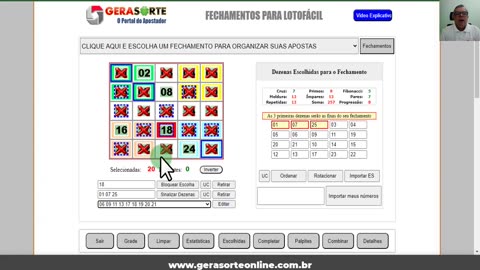 Fechamento para Lotofacil Concurso Final Zero 2970