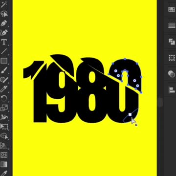 Broken glass text effect in Illustrator | Learn Illustrator