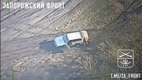 Zaporozhye: Russian army destroyed a pickup truck of the Armed Forces of Ukraine