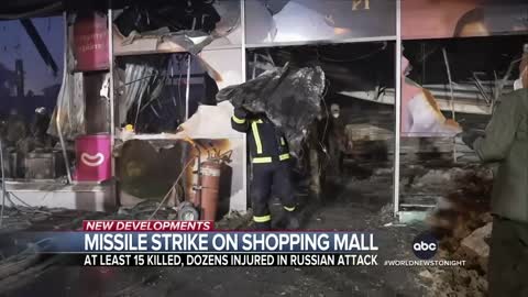 13 dead in Russian missile strike at shopping mall