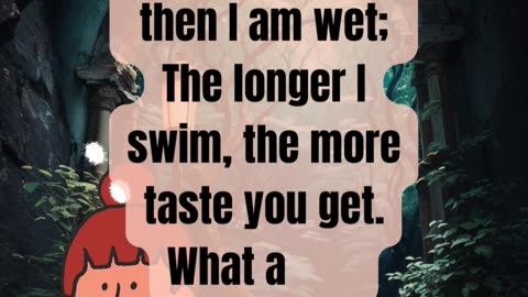 "Riddle Time: What Gets Tastier the Longer It Swims? (Answer Inside)"