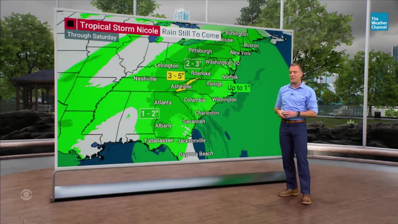 Where Tropical Storm Nicole is heading next