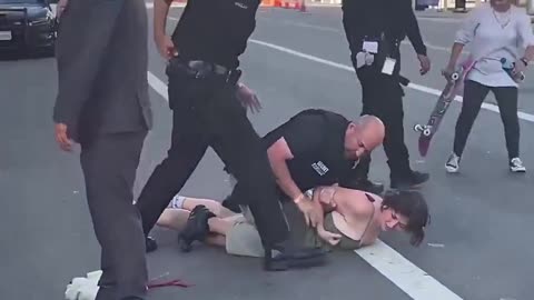 Leftist Gets Taken Down After Interfering With Motorcade