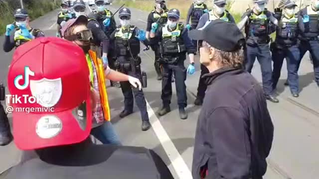 Freedom protest Melbourne Australia