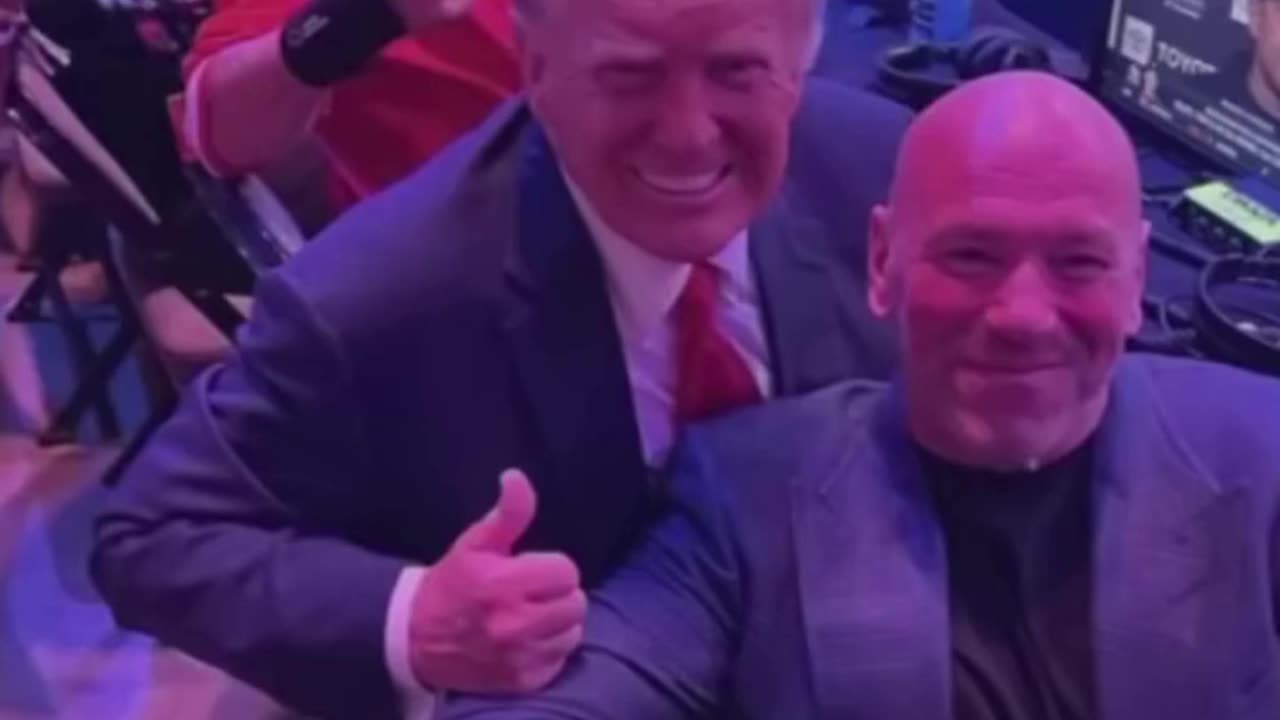 Trump cheered by fans at UFC following indictment