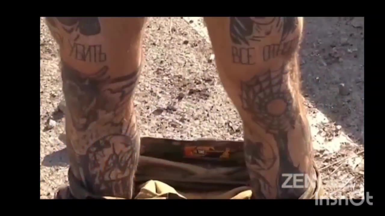 Captured Ukrainian Soldiers Show Their Tattoos