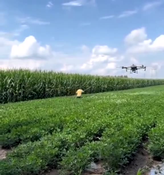 Drone problems? A farmer demonstrates a safe and effective solution