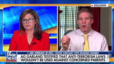 Jim Jordan talking about the DOJ going after parents, impeaching Biden, and McCarthy as speaker.