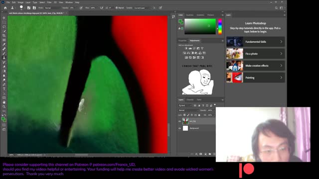 Adobe photoshop 22 high tier patron-exclusive tutorial's 45 min teaser :fixing a broken high heel