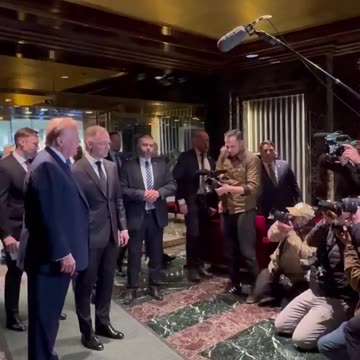 Trump welcomes the President of Poland to Trump Tower