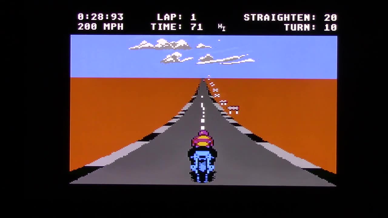 I'm playing motor psycho atari 7800 on atari vcs