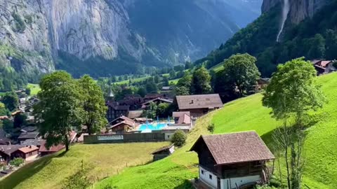 Lauterbrunnen Cable Car View 😍🇨🇭