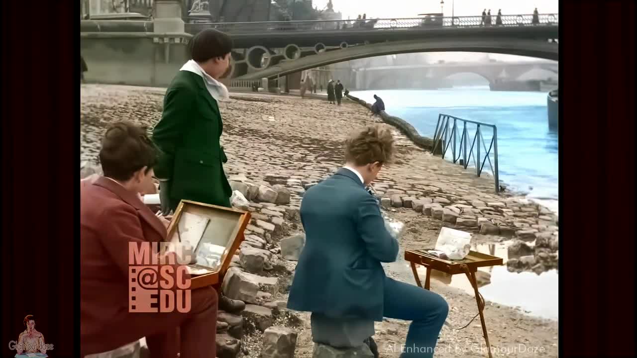 Paris c.1922 _ AI Enhanced 4K 60fps Colorized Film - w_ Sound