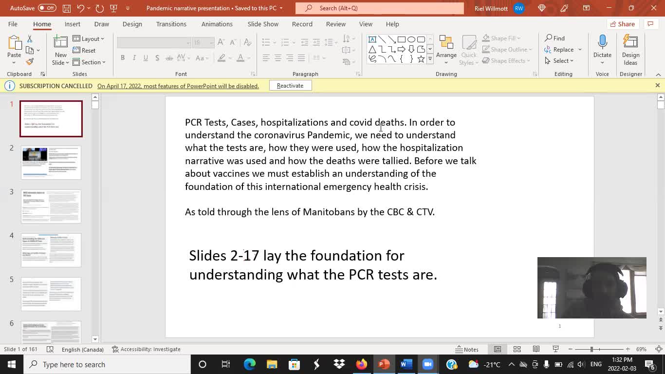 First Video - Introduction to Guide through understanding Pandemic Narrative