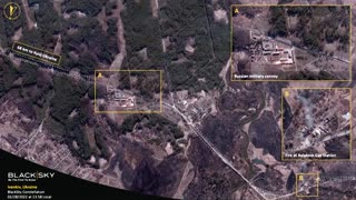 Satellite images show aftermath of airstrikes