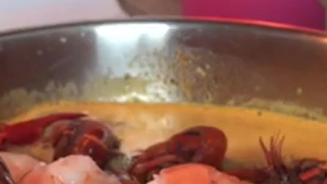 Lobster crawfish seafood boil