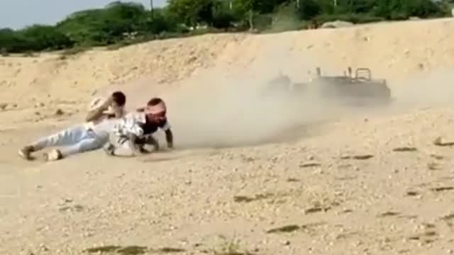 Bike stunts in villages