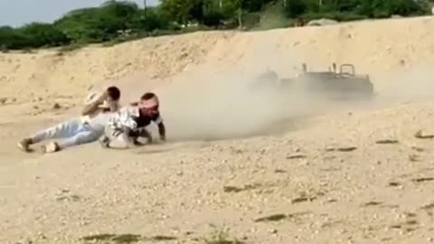 Bike stunts in villages