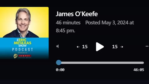 Eric Metaxas interviews James O'Keefe 5/3 after CIA Agent Fseisi sting (MOSTLY AUDIO w/ trailers)