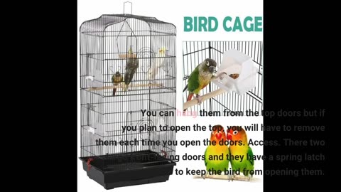 Yaheetech 41-inch Open Top Medium Parakeet Bird Cages-Overview