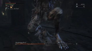 Bloodborne Bloodletting Beast Boss Fight