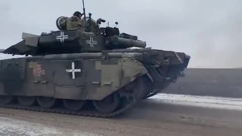 Footage of Ukrainian T84 MBT