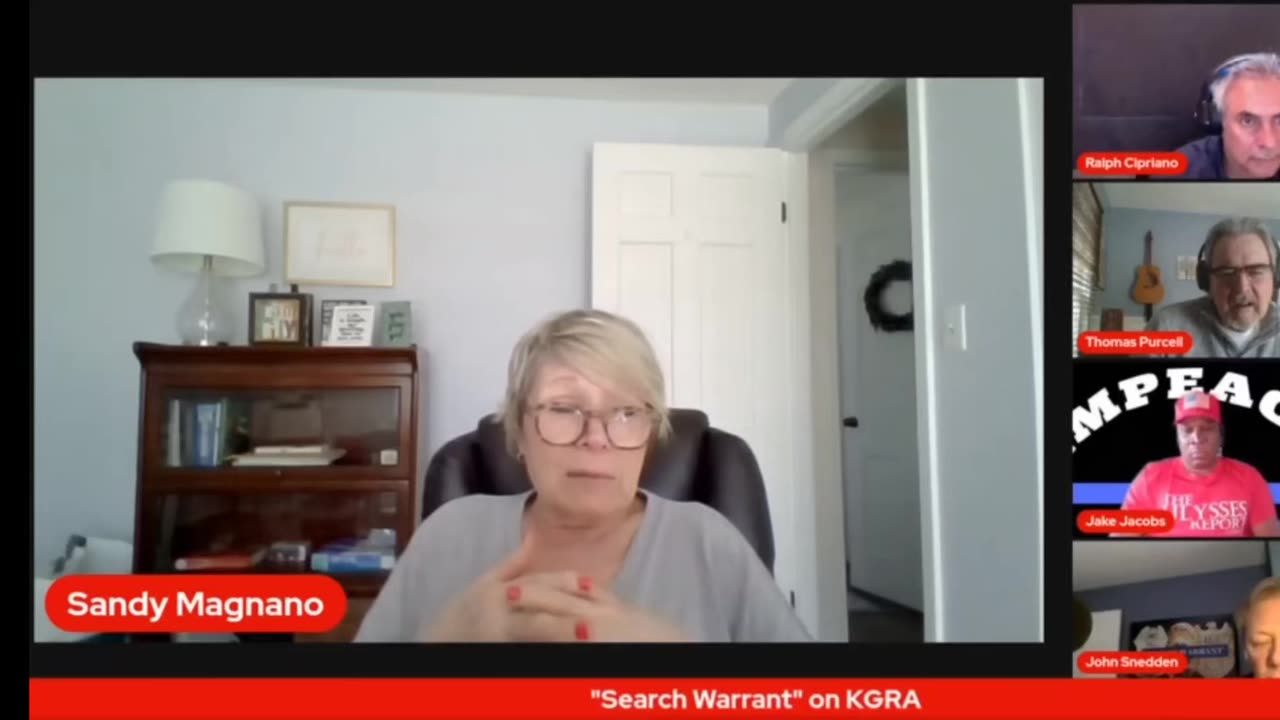 “Search Warrant” on KGRA with Special Guest Sandy “Hurricane” Magnano