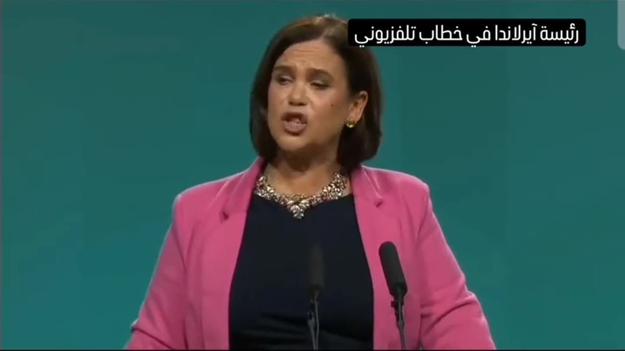 President of Ireland Sinn Fein, Addressing Against Genocide of Palestinian