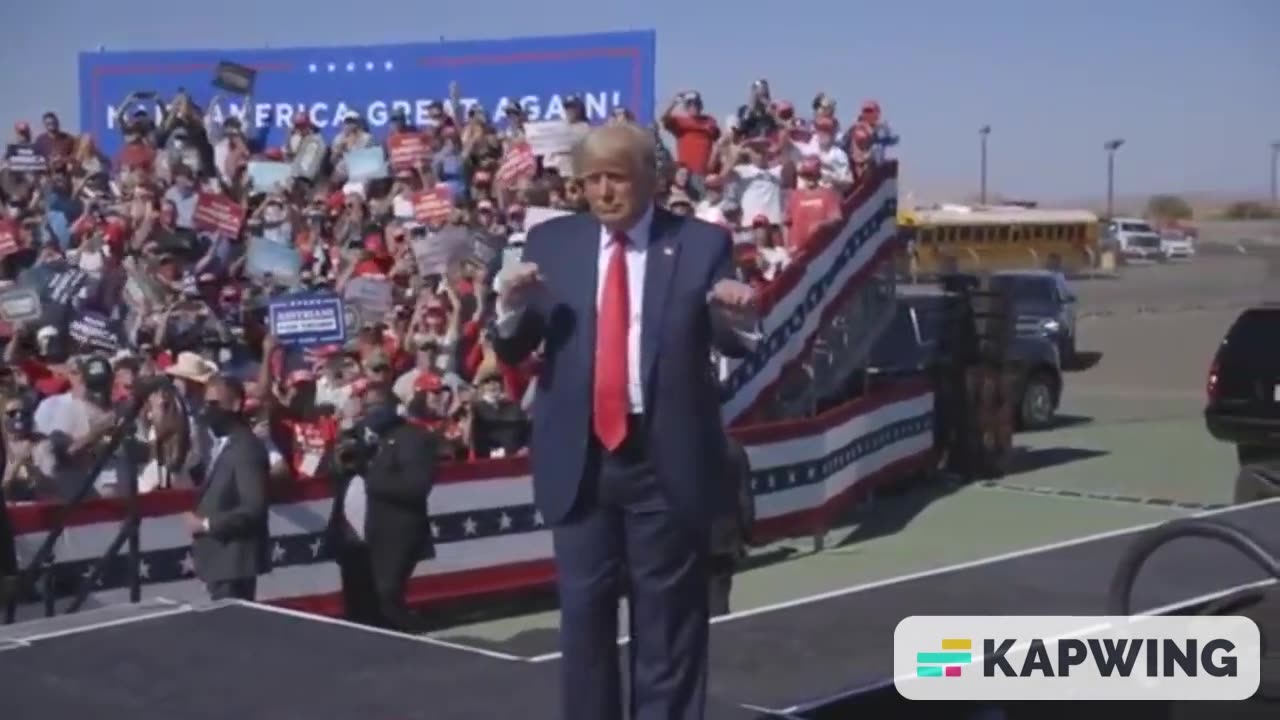 Trump dancing to biden grabass